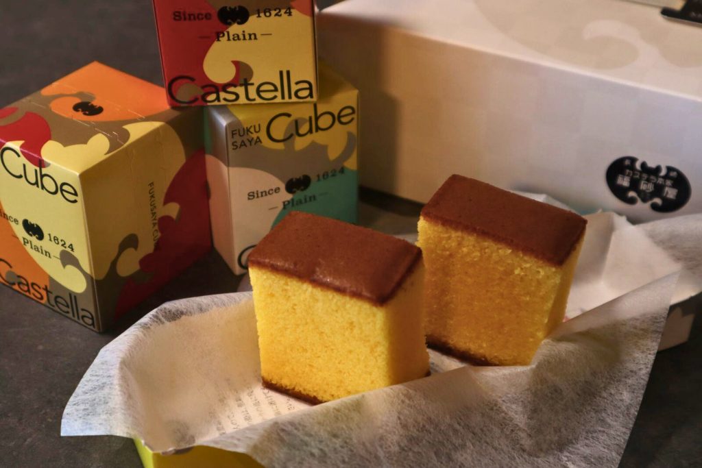 福砂屋 キューブカステラ10個入り 中身とサイズ感