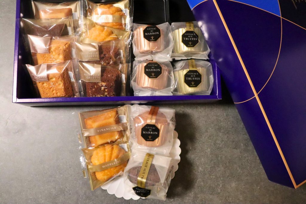 ブールミッシュ ギフトセット 焼き菓子詰合せの開封直後