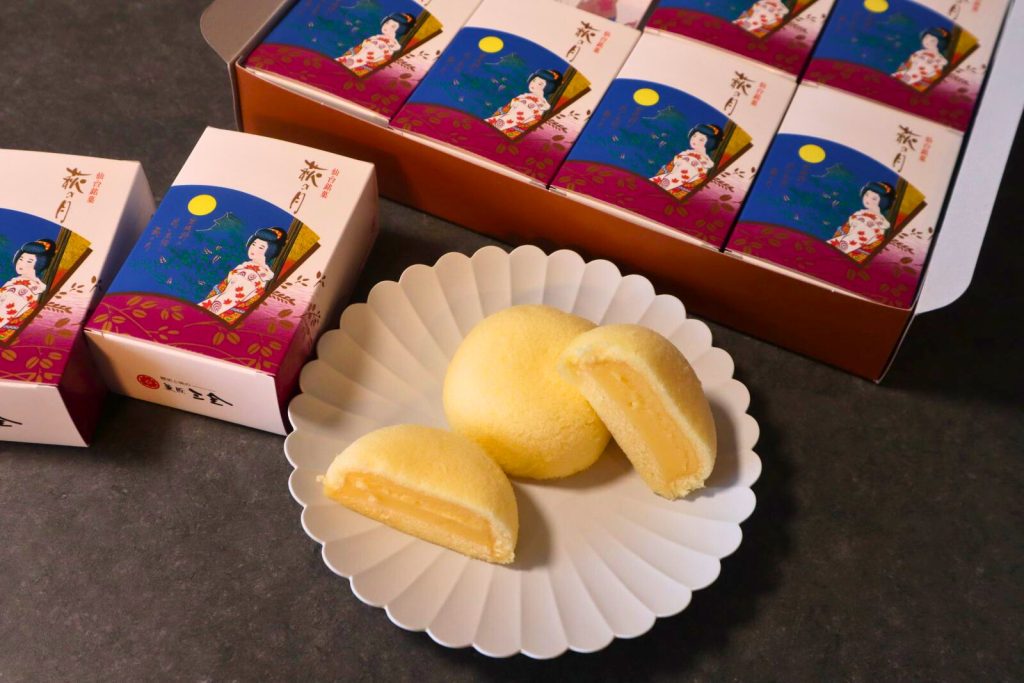 箱を開けた萩の月